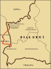 Białoruś - trasa wycieczki