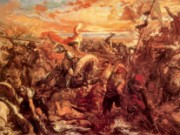 fragment obrazu Jana Matejki Bitwa pod Warną