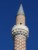 minaret ozdobiony ornamentem w skośną kratkę