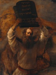 Obraz Rembrandta Mojżesz z tablicami prawa
